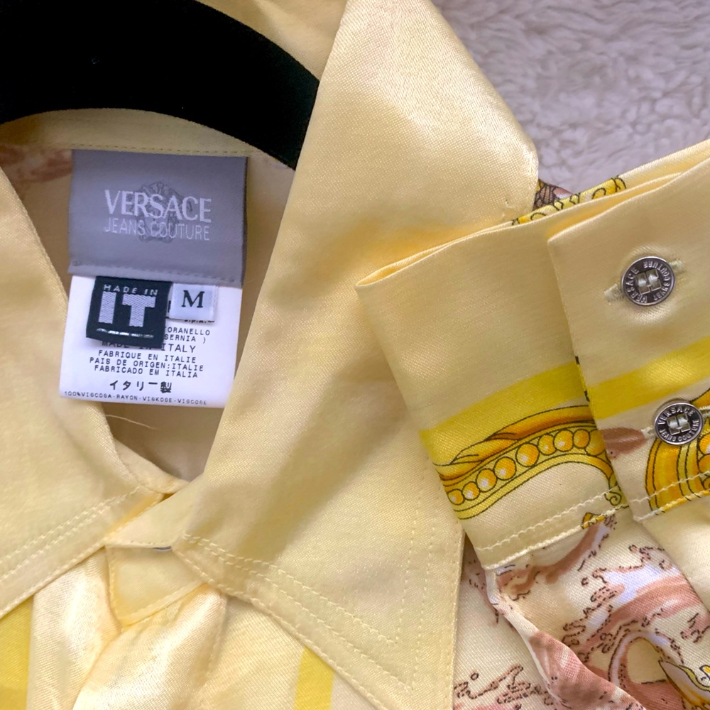 Versace Yellow Dress Shirt